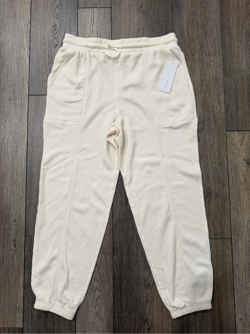 NWT Yogalicious Women’s Brushed Inside Waffle Offline Jogger Pants L